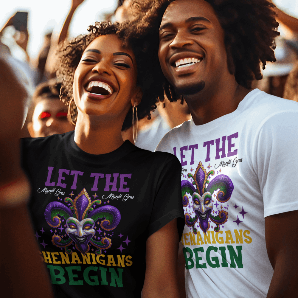 Let The Shenanigans Begin Shirt, Mardi Gras Shirt, Nola tshirts - Wilson Design Group