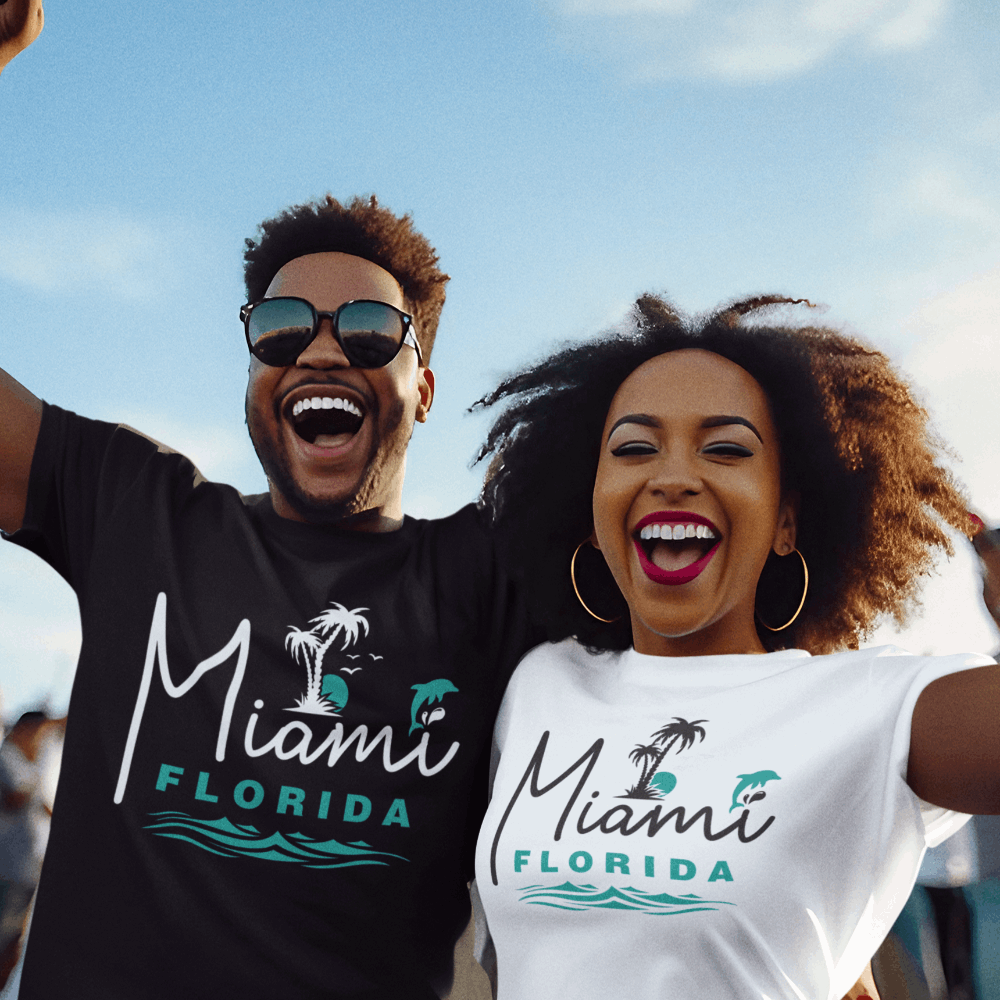 Miami Florida shirt with Palm Trees, Miami Florida T-Shirt - Wilson Design Group
