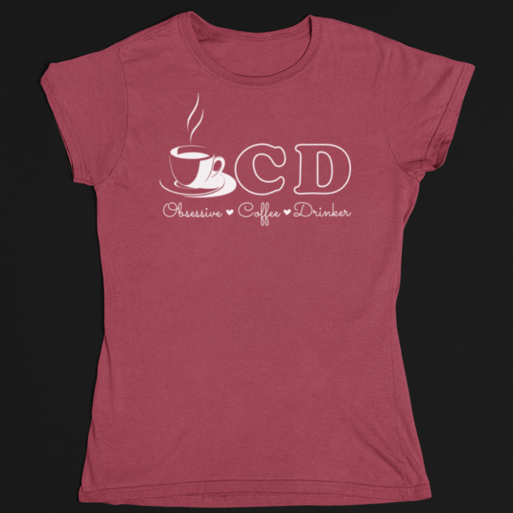 OCD Obsessive Coffee Drinker Shirt, Coffee Lover Bella Canvas Softstyle T-Shirt - Wilson Design Group