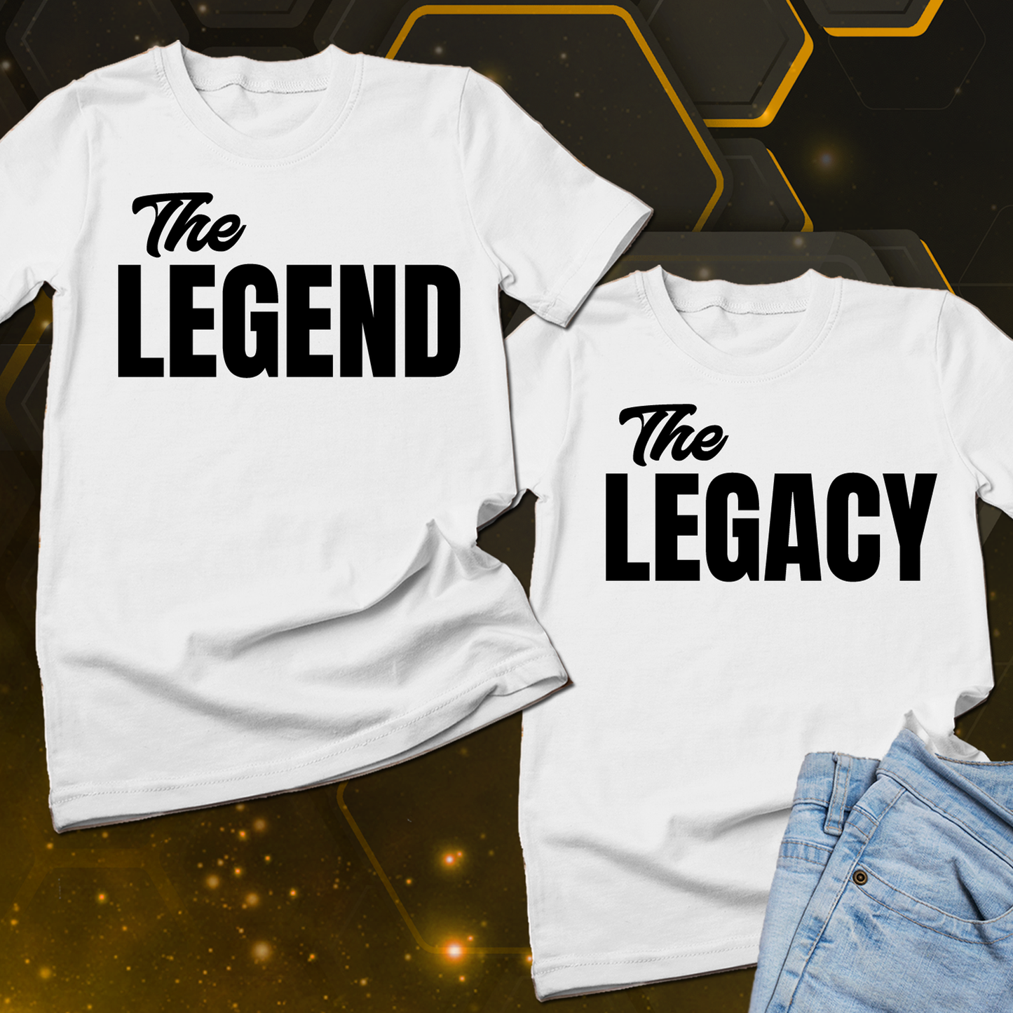 Father Son Matching Shirts, Fathers Day Gift from Child, The Legend Father Shirt