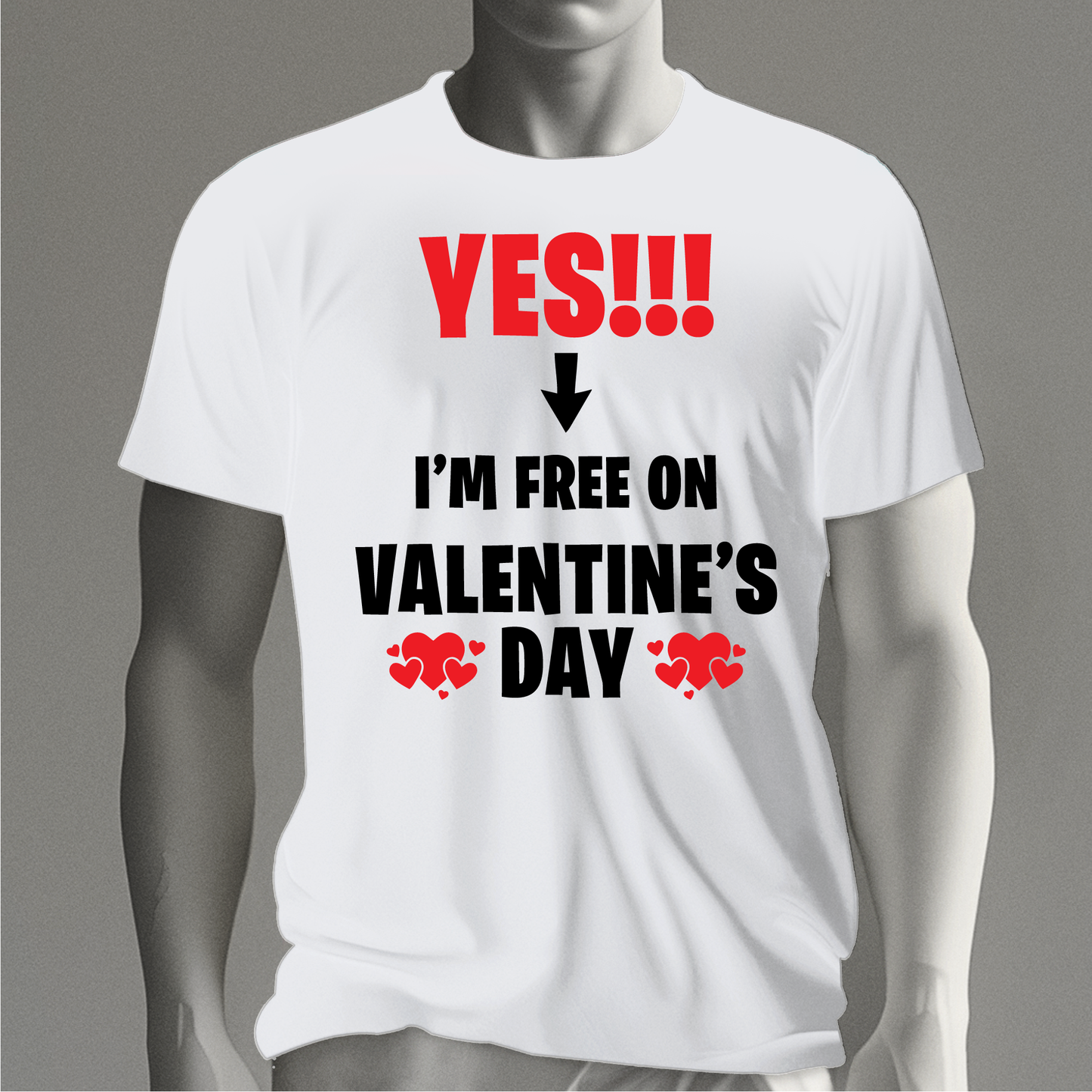 Yes I'm Free singles valentines day shirt, funny Valentine's Day Shirt, valentine's day shirt for men - Wilson Design Group
