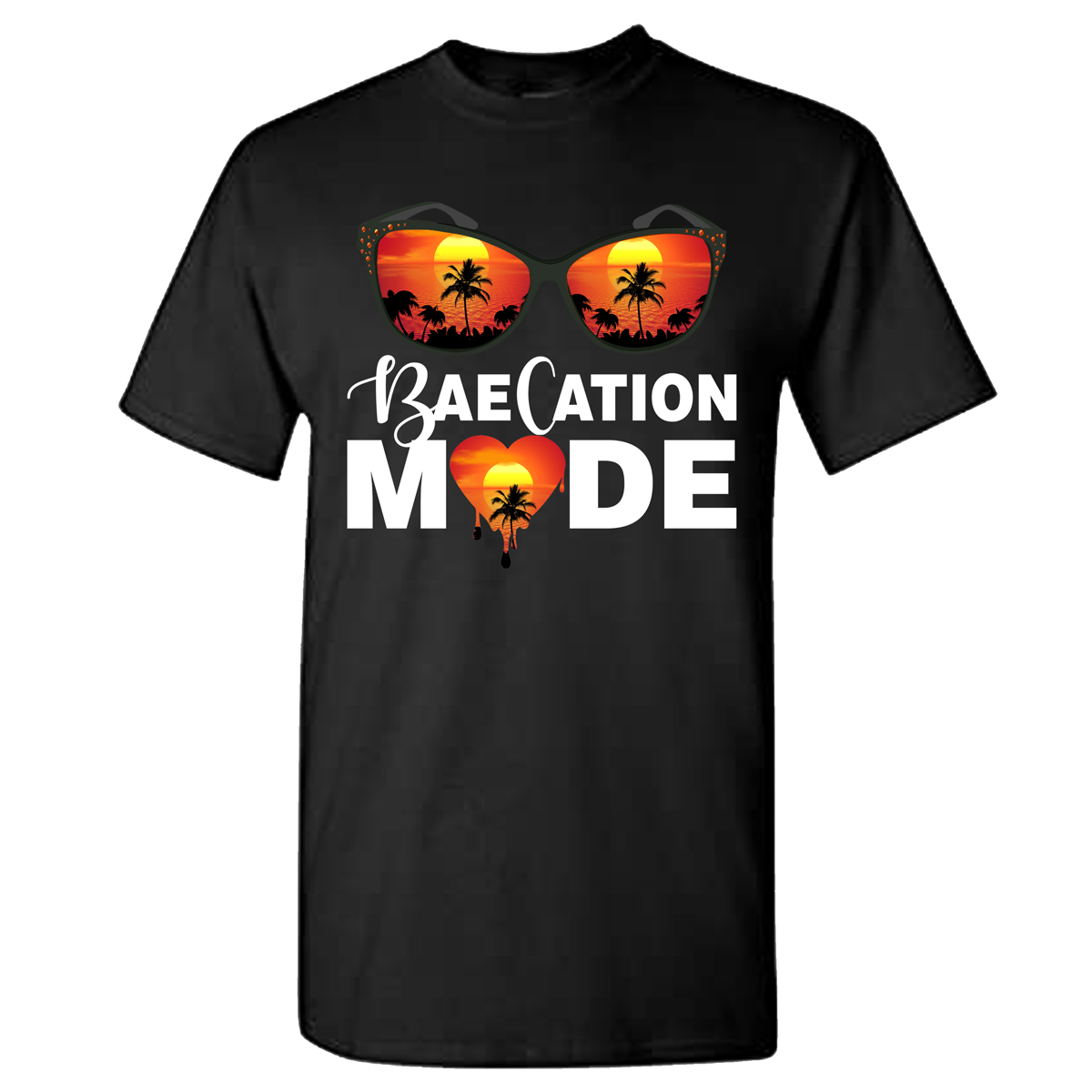 Orange Theme Baecation T-Shirts - Wilson Design Group