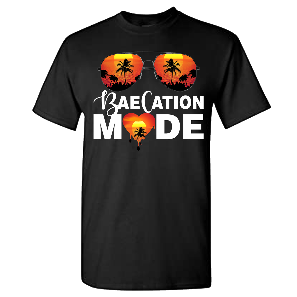 Orange Theme Baecation T-Shirts - Wilson Design Group