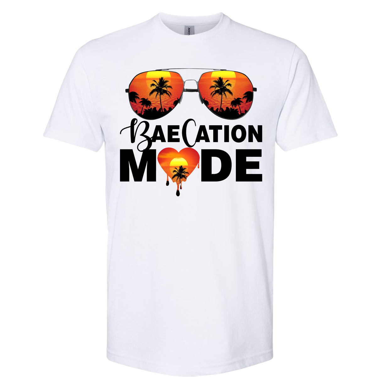 Orange Theme Baecation T-Shirts - Wilson Design Group