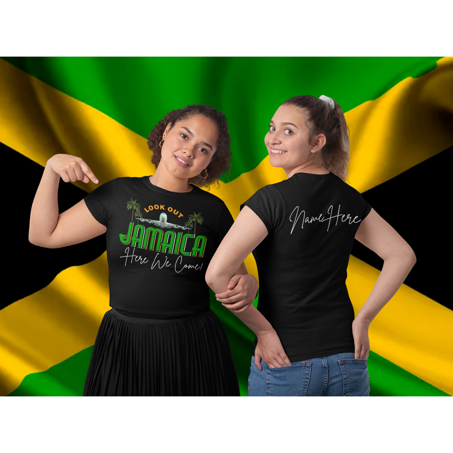 Look Out Jamaica Here We Come Shirt (With Name On Back) - Wilson Design Group