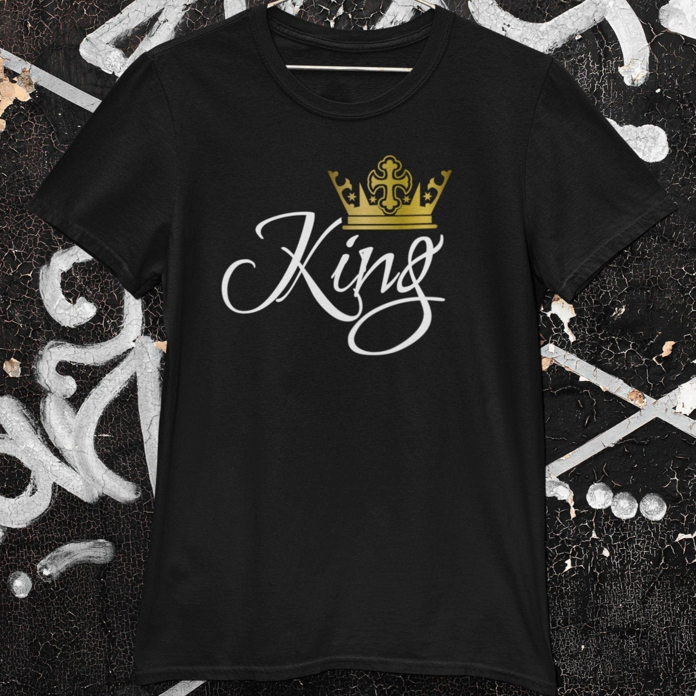 King and Queen T-Shirts, matching couple shirts, valentine's day gift for her, valentines gifts for men - Wilson Design Group