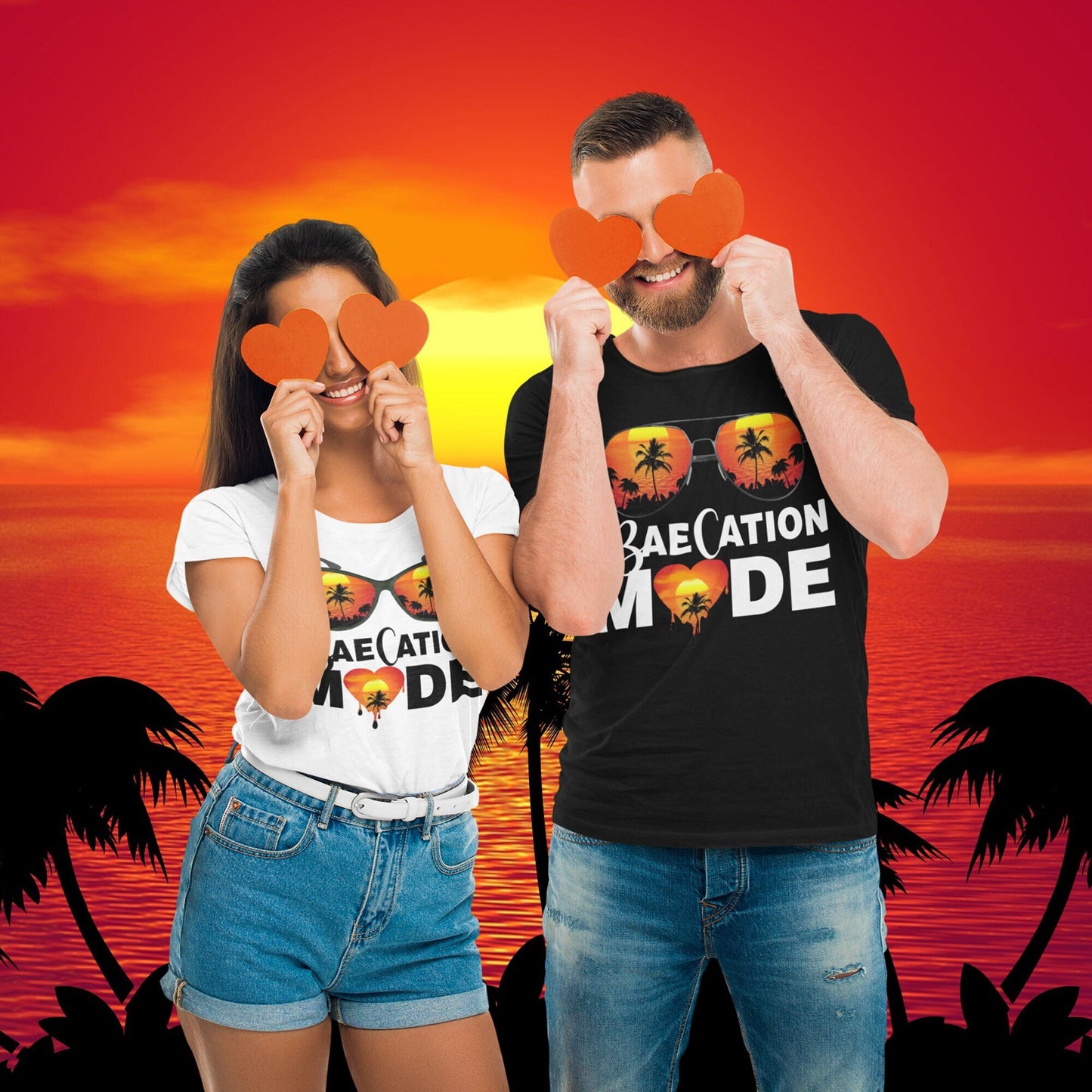 Orange Theme Baecation T-Shirts - Wilson Design Group