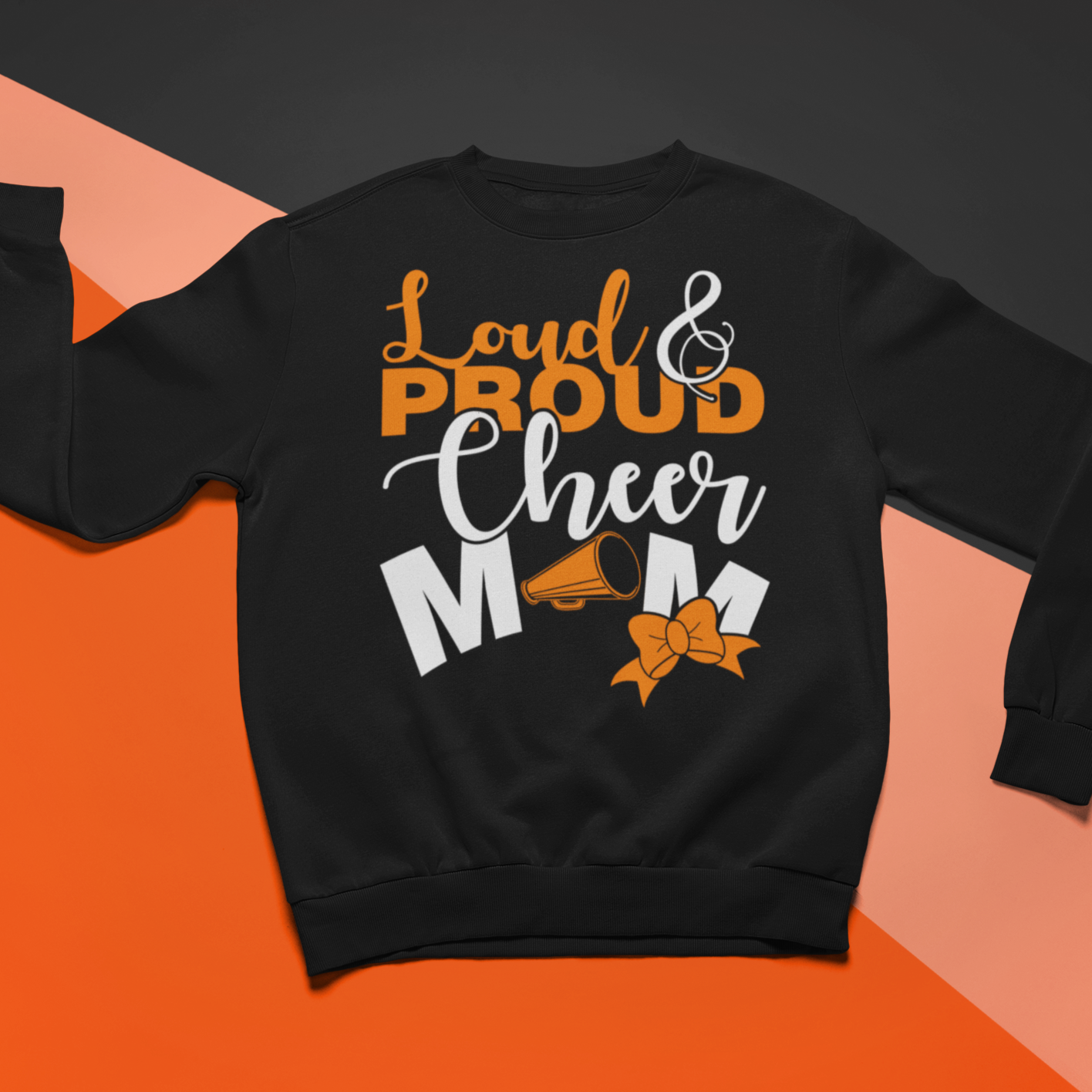 Proud Cheer Mom Sweatshirt - Wilson Design Group