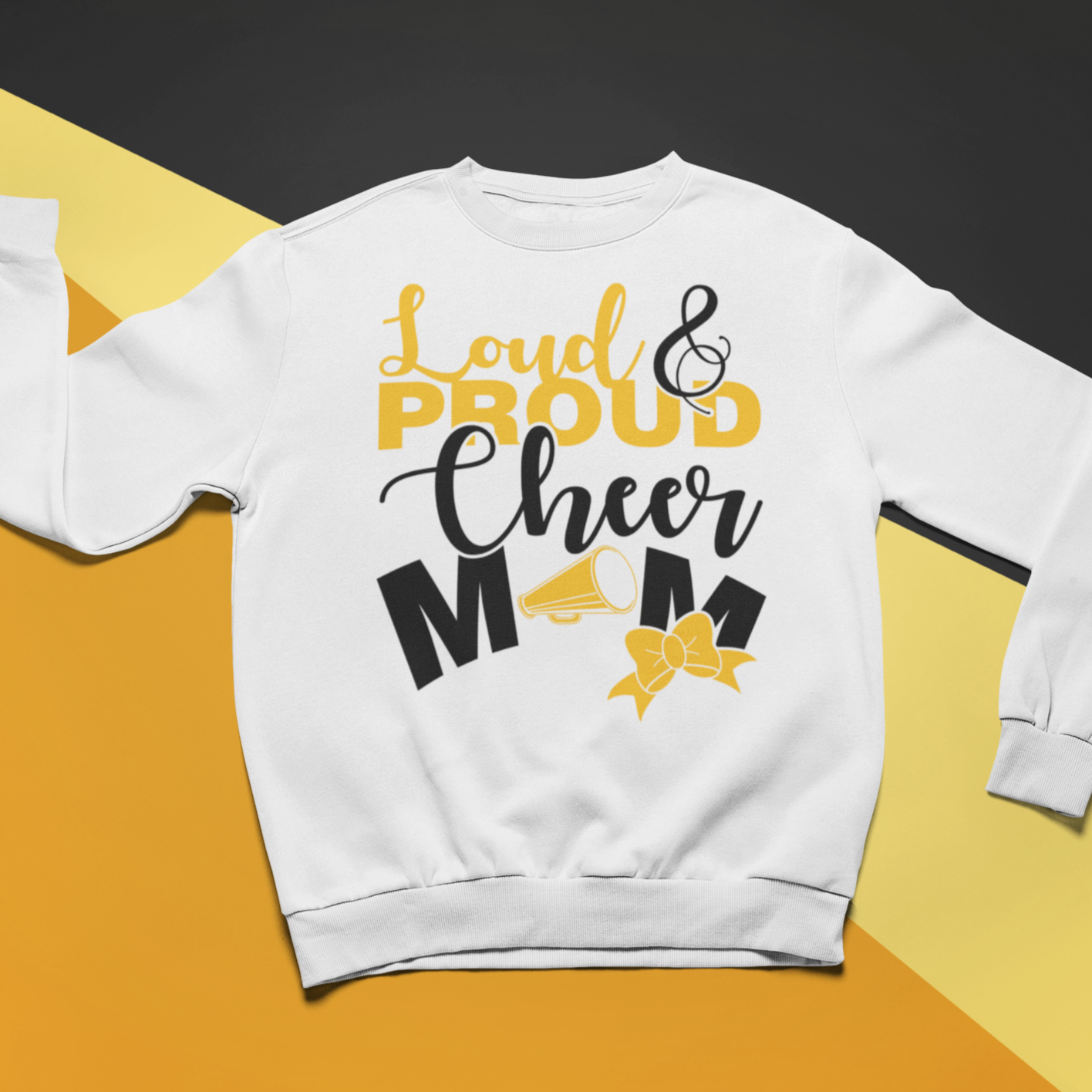 Proud Cheer Mom Sweatshirt - Wilson Design Group