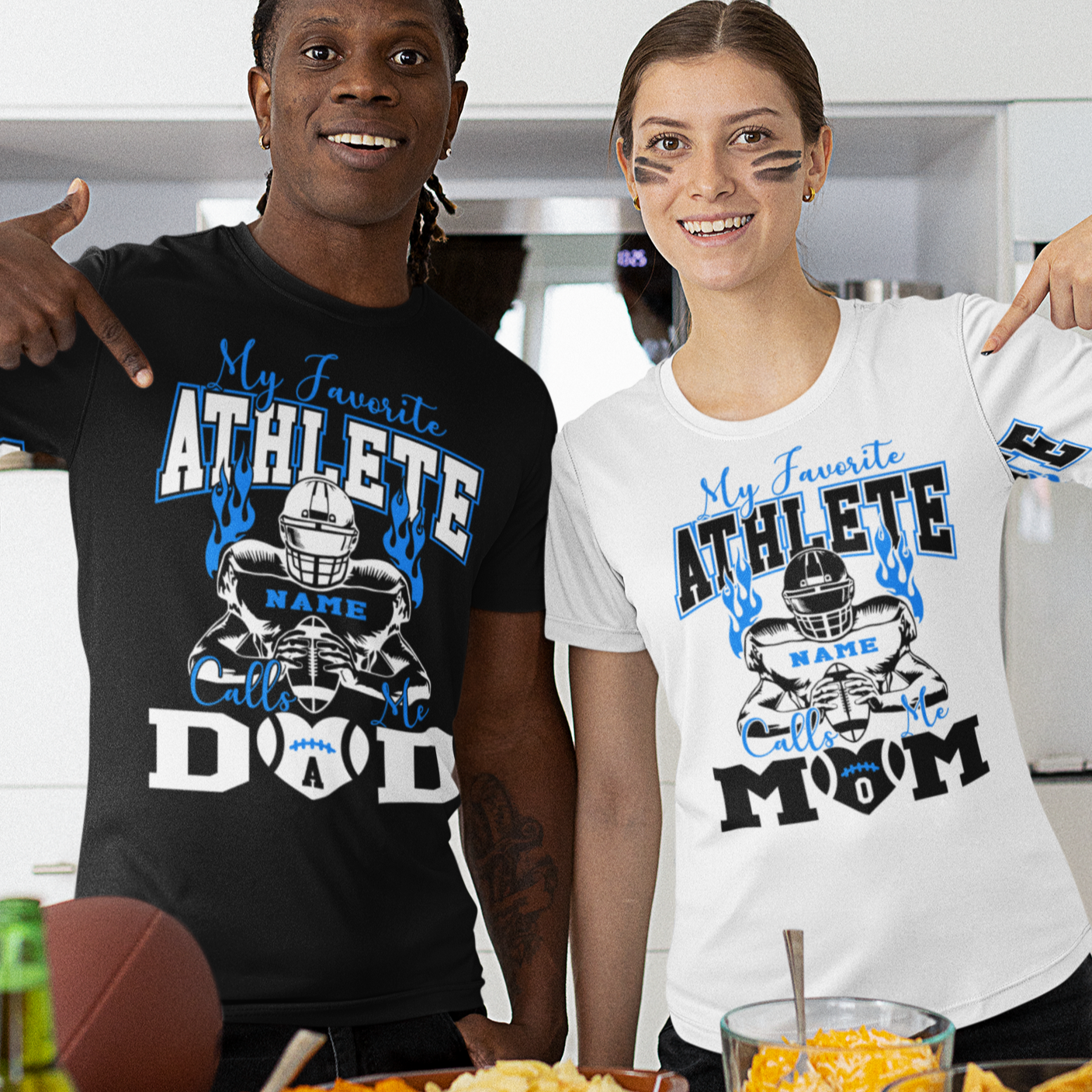 Custom My Favorite Athlete Calls me Mom T-Shirt - Wilson Design Group