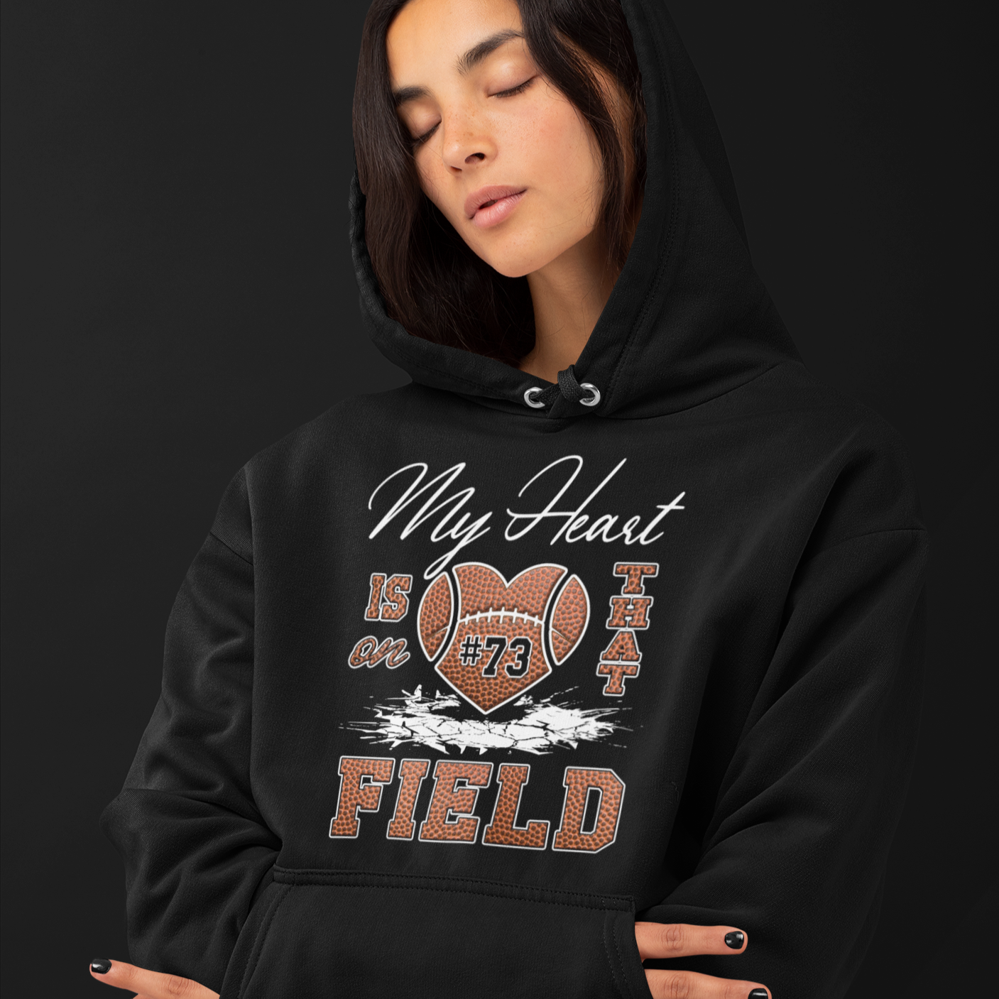 Custom My Heart is on that Field shirt - Wilson Design Group