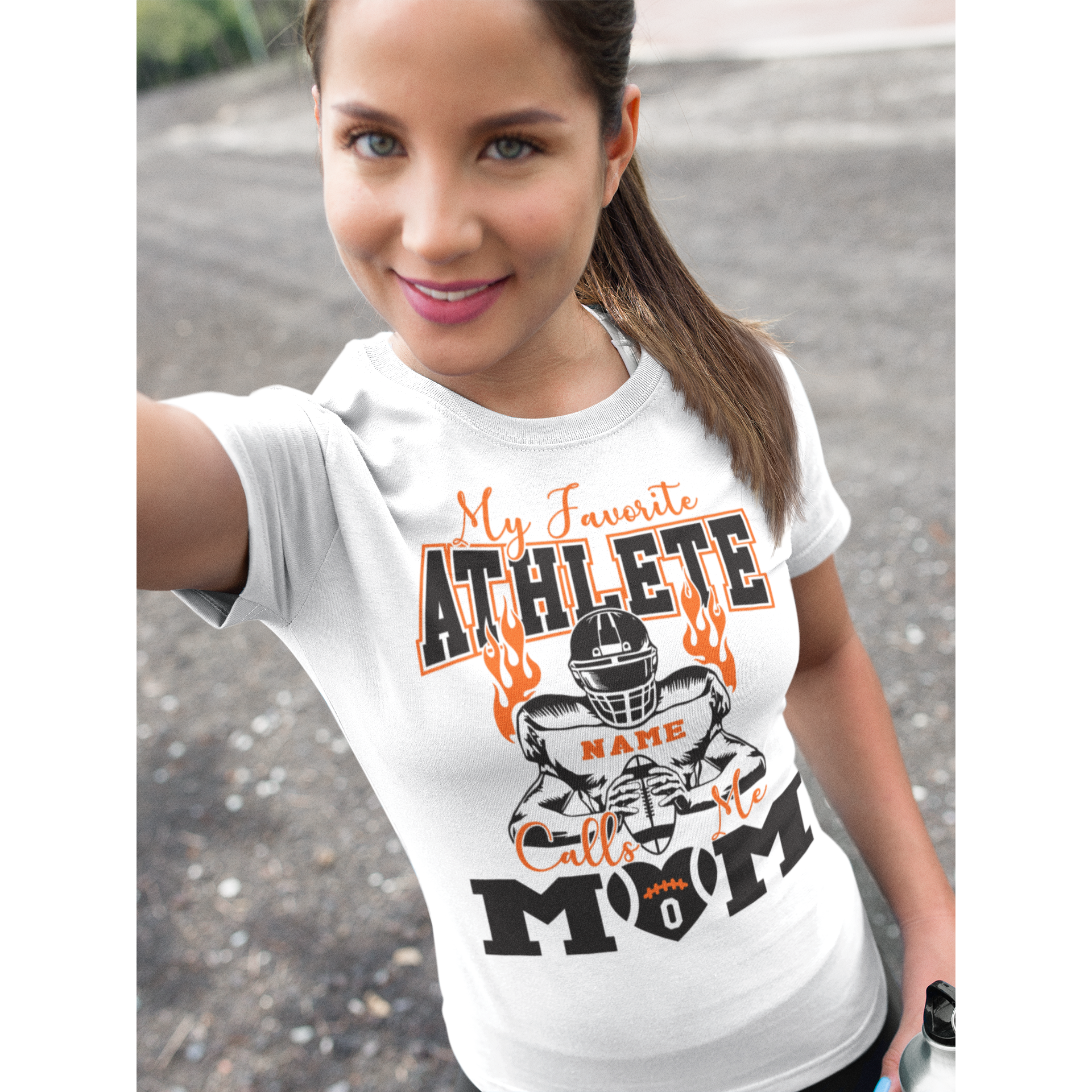 Custom My Favorite Athlete Calls me Mom T-Shirt - Wilson Design Group