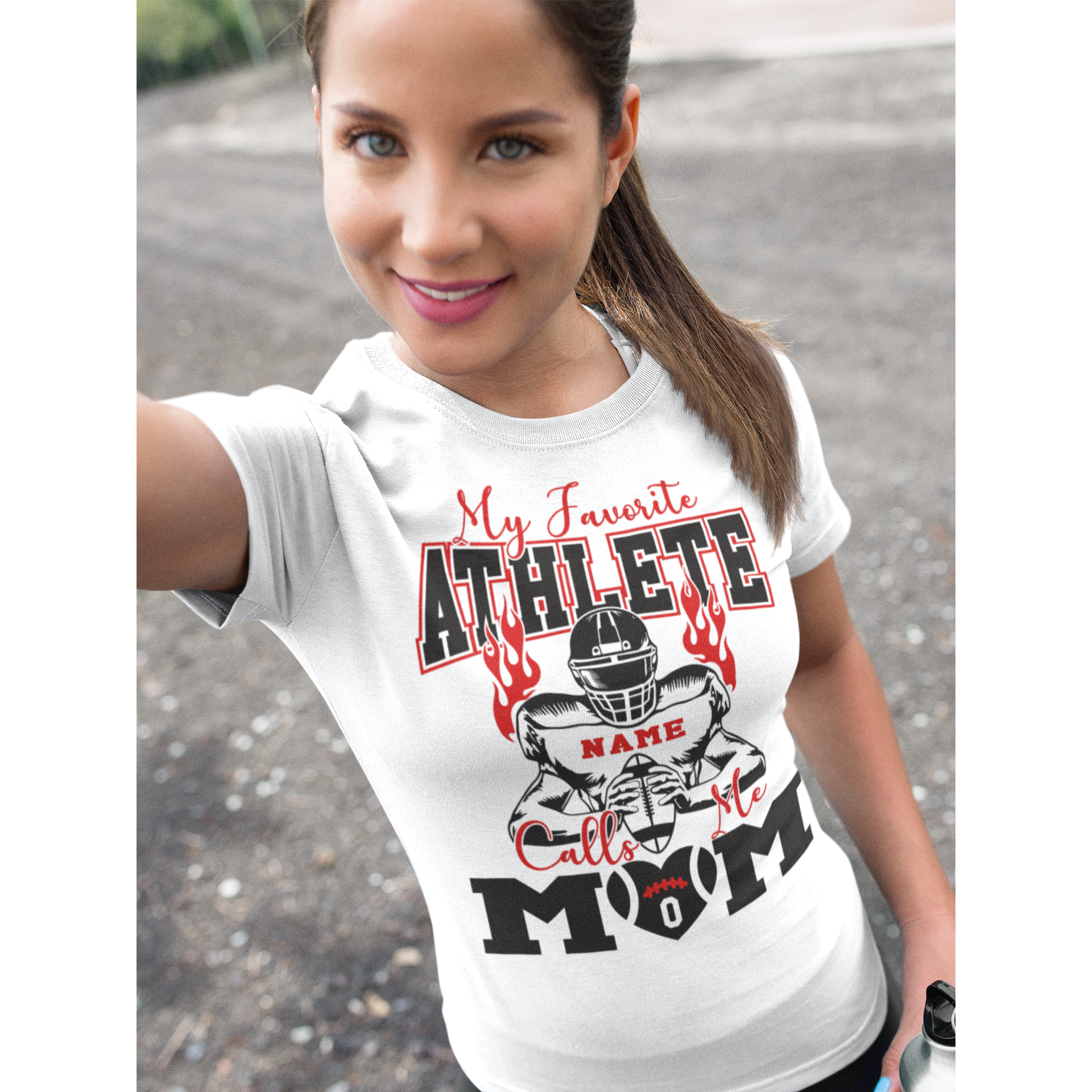 Custom My Favorite Athlete Calls me Mom T-Shirt - Wilson Design Group