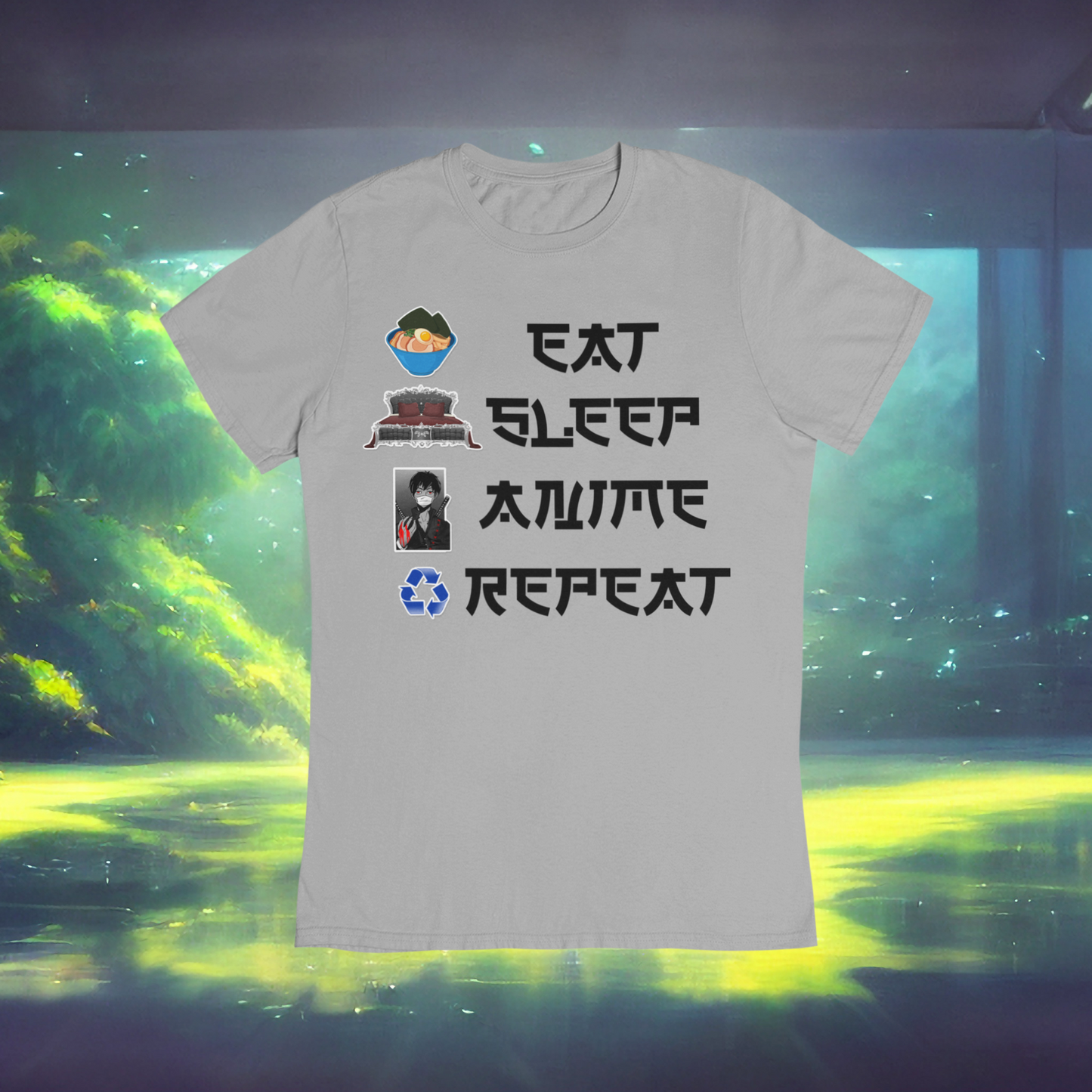 Eat Sleep Anime Repeat Tshirt or Hoodie (Boy) - Wilson Design Group