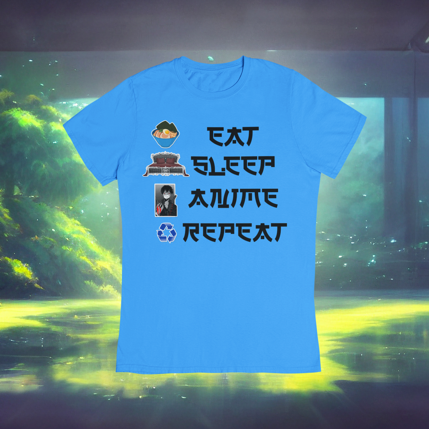 Eat Sleep Anime Repeat Tshirt or Hoodie (Boy) - Wilson Design Group