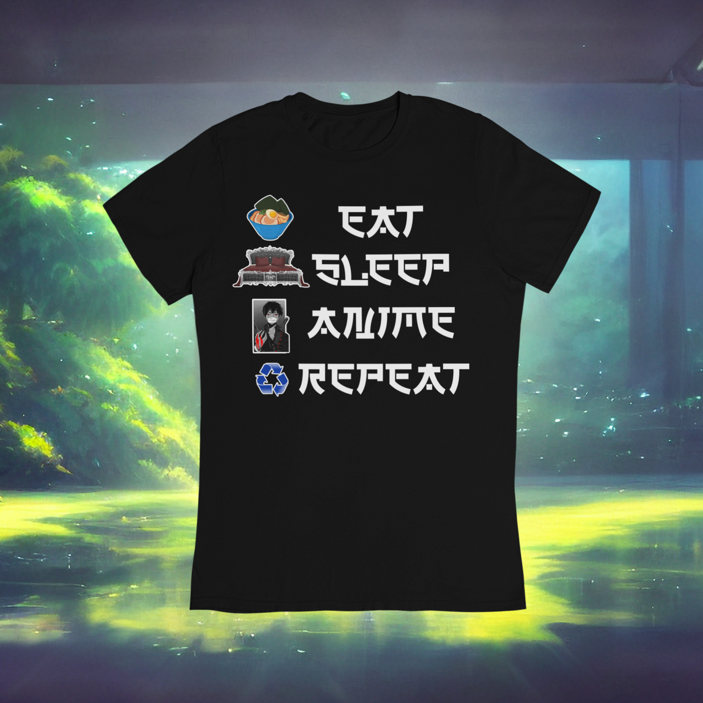 Eat Sleep Anime Repeat Tshirt or Hoodie (Boy) - Wilson Design Group
