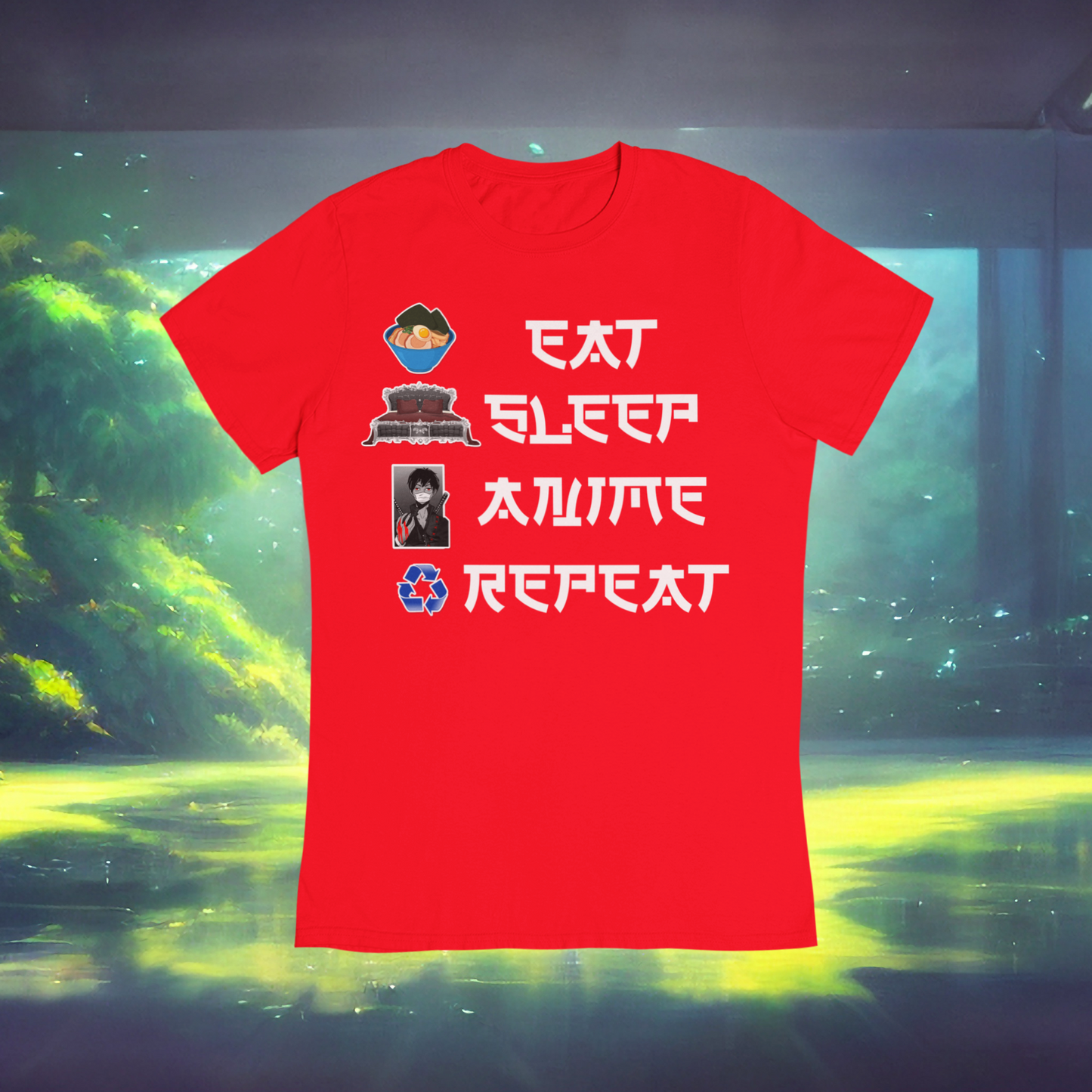 Eat Sleep Anime Repeat Tshirt or Hoodie (Boy) - Wilson Design Group