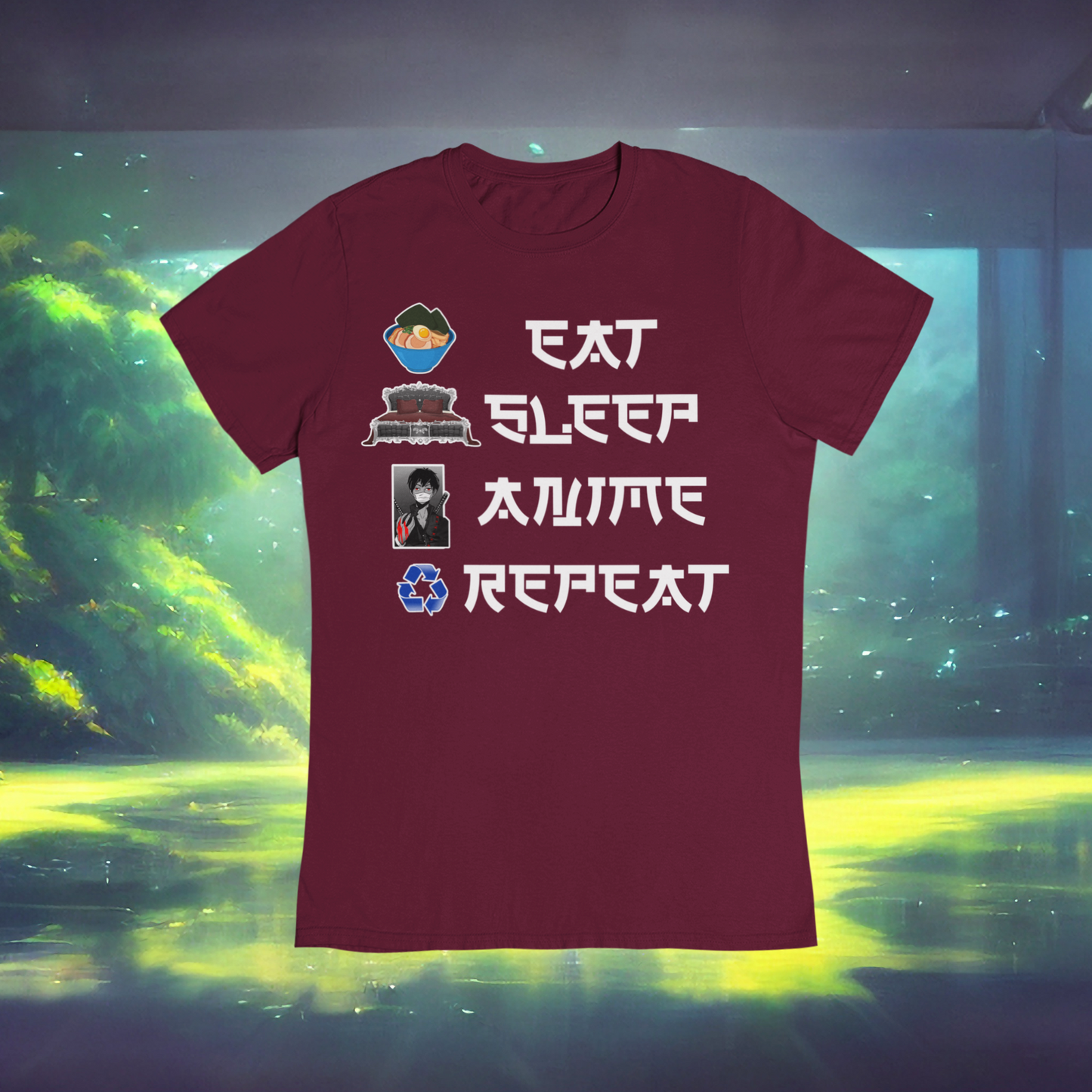 Eat Sleep Anime Repeat Tshirt or Hoodie (Boy) - Wilson Design Group