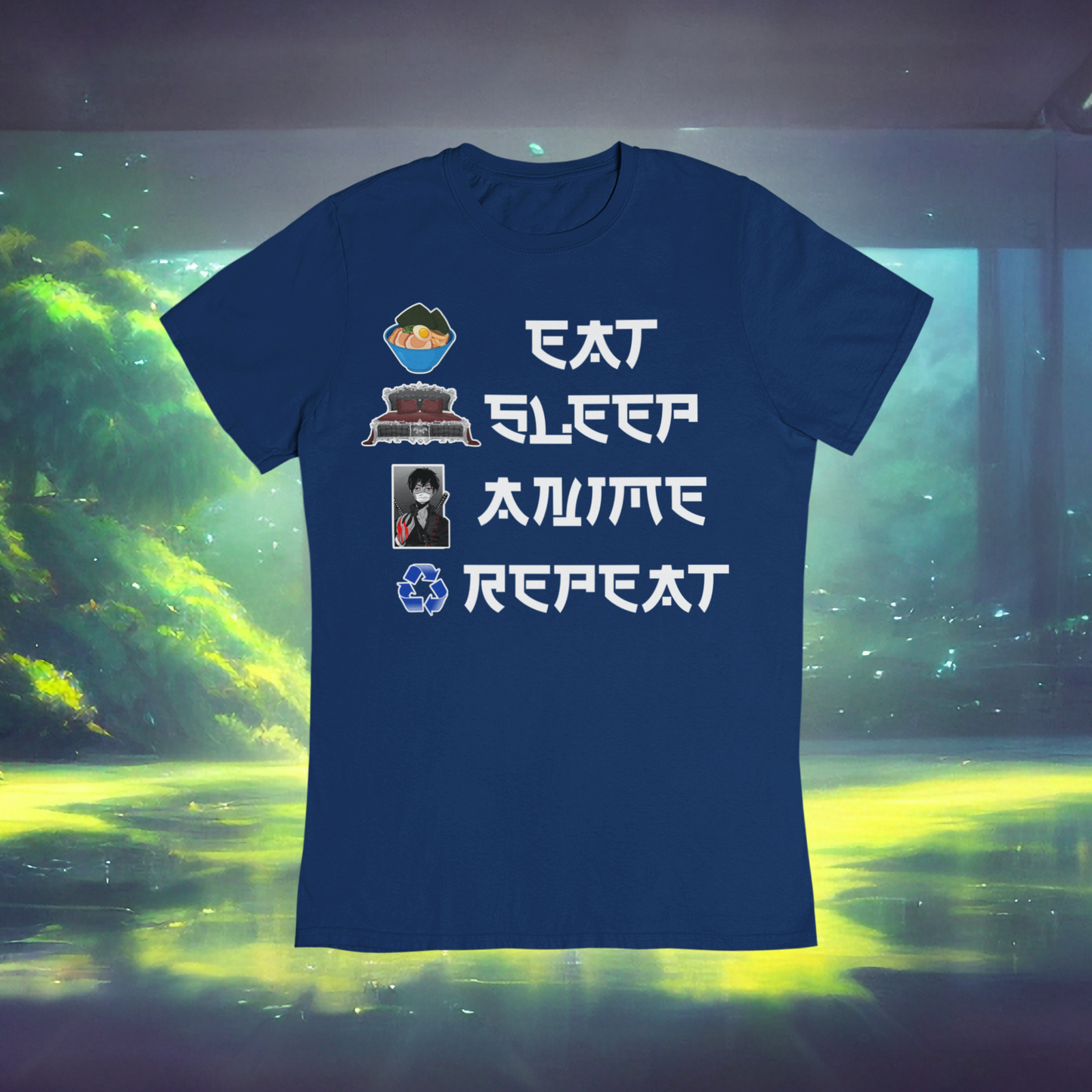 Eat Sleep Anime Repeat Tshirt or Hoodie (Boy) - Wilson Design Group