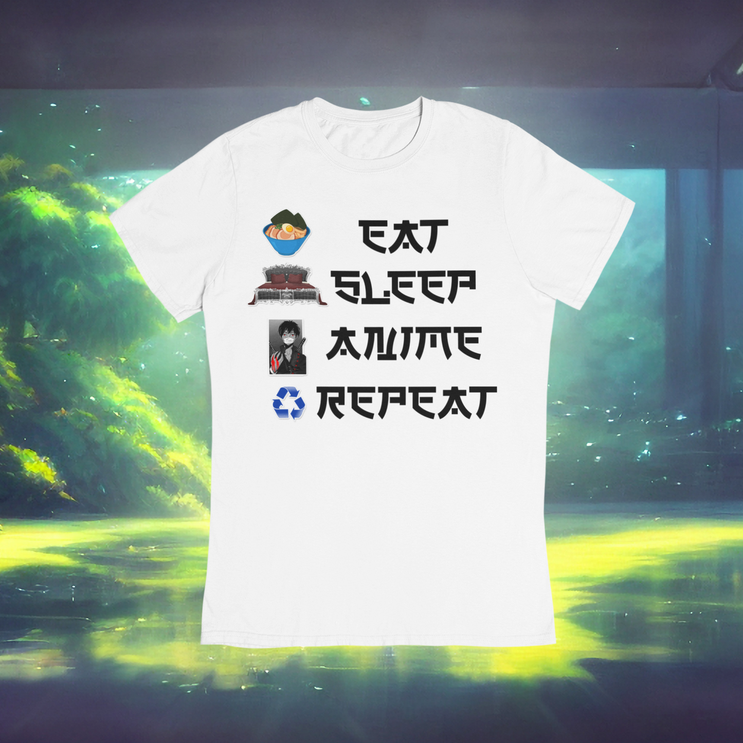 Eat Sleep Anime Repeat Tshirt or Hoodie (Boy) - Wilson Design Group