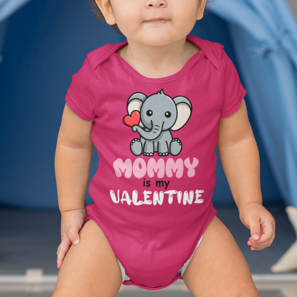 Mommy is my Valentine Kid's Shirt or Onesie - Wilson Design Group