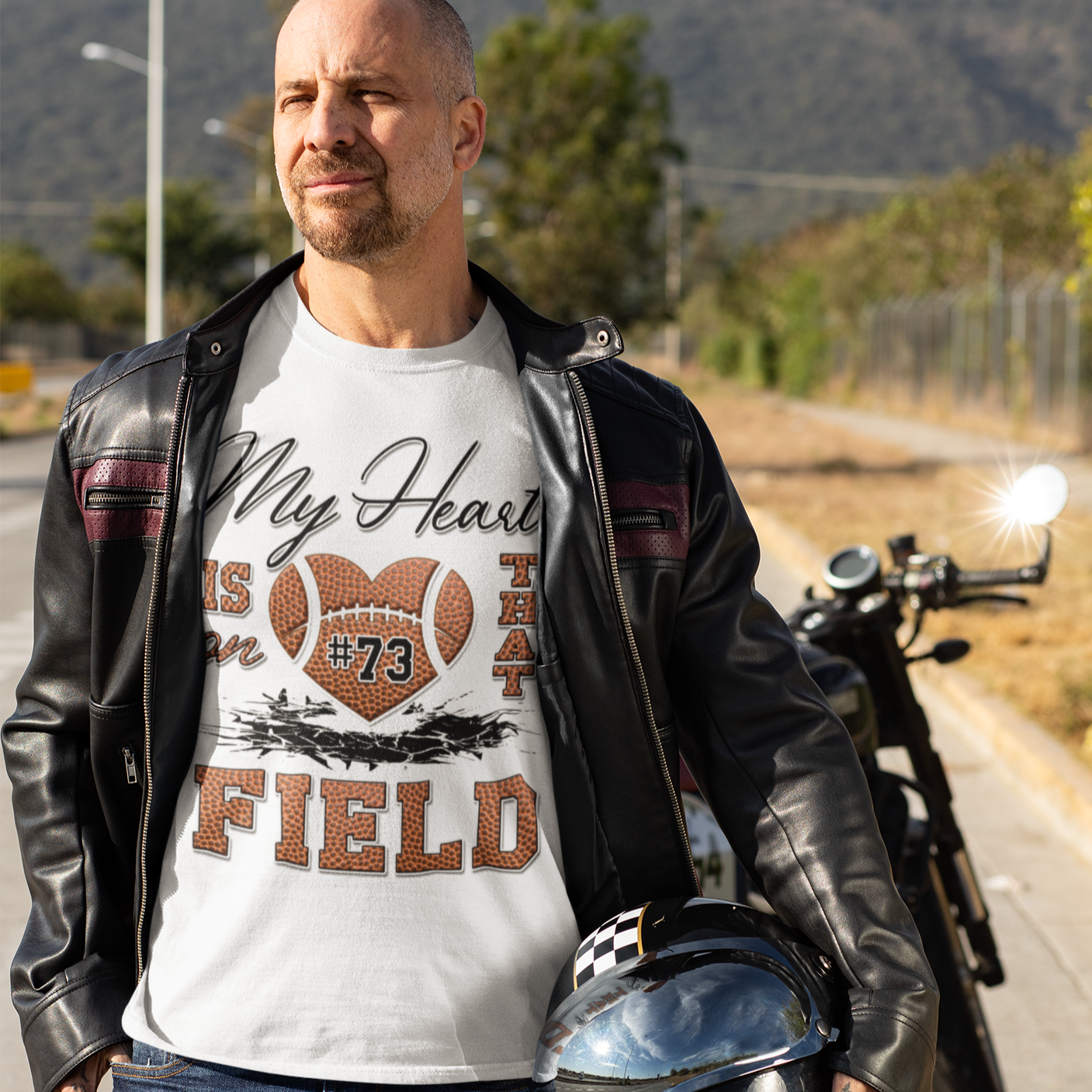 Custom My Heart is on that Field shirt - Wilson Design Group
