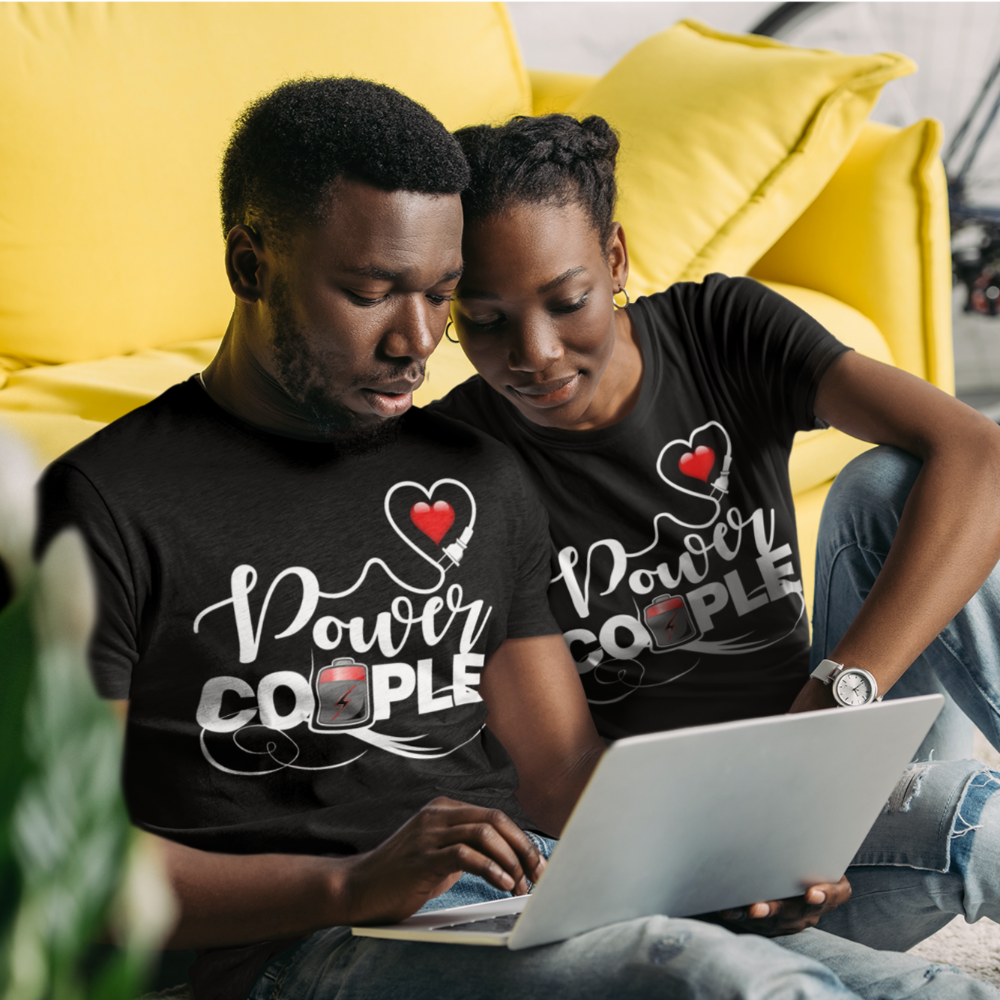 Power Couple T-Shirts, couple t shirt, his and her shirts - Wilson Design Group