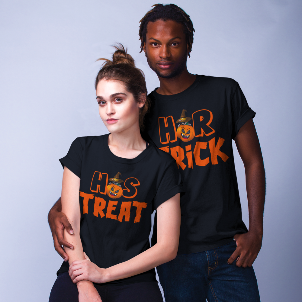 Trick or Treat Couple T-Shirts - Wilson Design Group