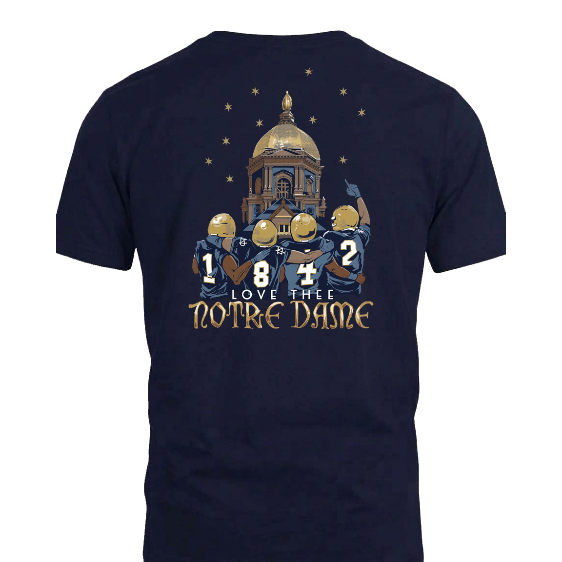 Notre Dame Shirt 2026 T-Shirt | Official Fighting Irish The Game Day Navy Tee