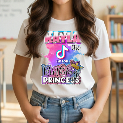 Personalized Tik Tok Birthday Shirt, matching Tik Tok Birthday Shirts