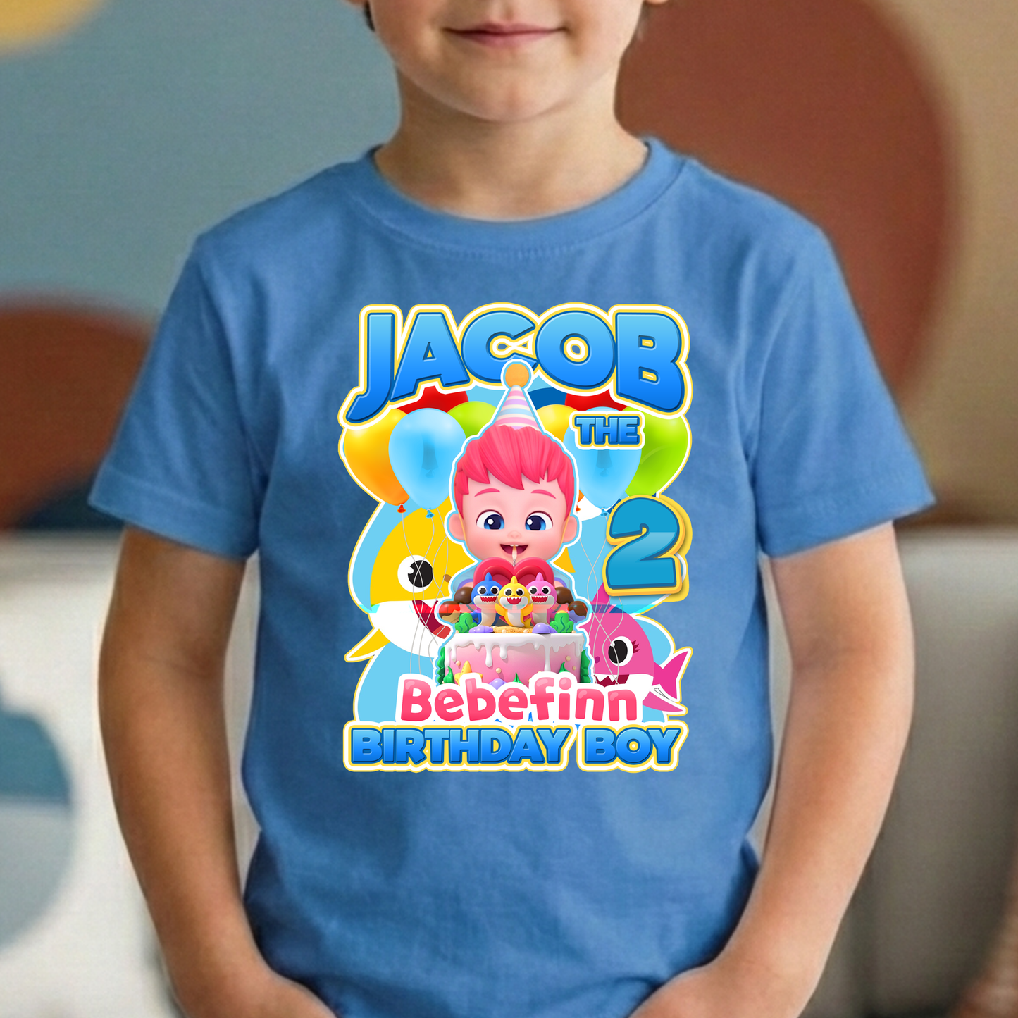 Baby Shark birthday boy shirt, Bebefinn Birthday boy Family Party Shirts