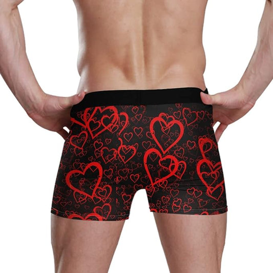 I Have a Heart On Men's Personalized Valentine's Day Boxer Briefs, valentines gifts for men, - Wilson Design Group