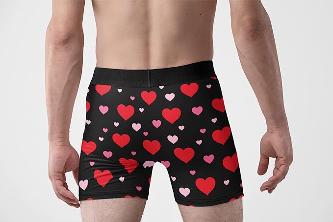 I Have a Heart On Men's Personalized Name and Face Valentine's Day Boxer Briefs, valentines gifts for men, - Wilson Design Group