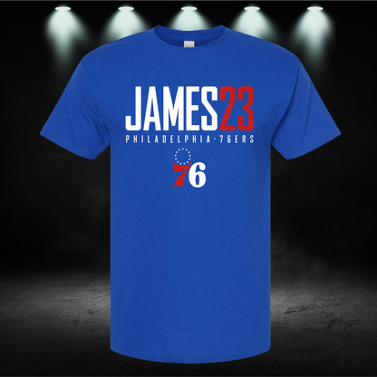 Lebron Sixers Shirt - LeBron James Philadelphia 76ers Shirt | Sixers Basketball Fan Graphic Tee
