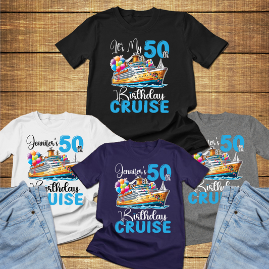 Personalized It's my Birthday Cruise shirts, Birthday Cruise t shirts, Birthday Crew Cruise Shirts, birthday squad shirts - Wilson Design Group