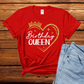 The Birthday Queen with heart and crown t Shirt (choose your color), Birthday Tshirt, Birthday Gifts, Birthday Women T-Shirt, Birthday Party Shirt - Wilson Design Group
