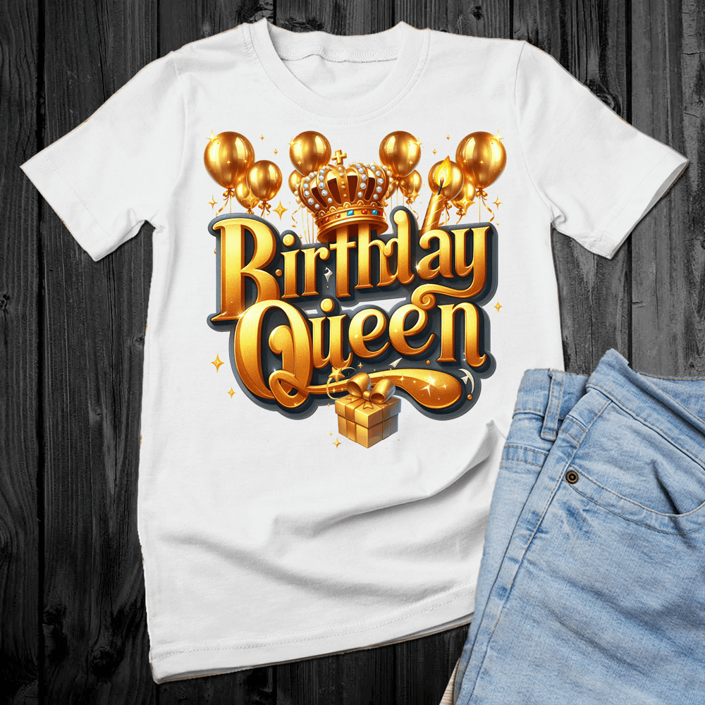 The Birthday Queen Shirt, Birthday Queen, Birthday Tshirt, Birthday Gifts, Birthday Women T-Shirt, Graphic Clothing, Birthday Party Shirt - Wilson Design Group