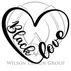 Black Love Heart SVG - Wilson Design Group