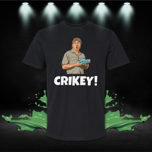 Crikey T-Shirt: Classic Australian Slang Tee - Wildlife & Conservation Fan Gift