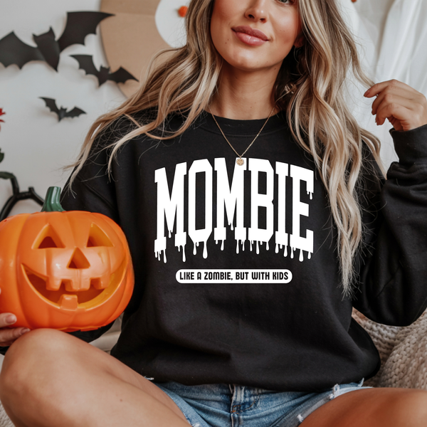 Mombie Halloween Shirt, Fall Sweater, Mom Halloween Shirt, halloween shirts women, cute halloween shirt