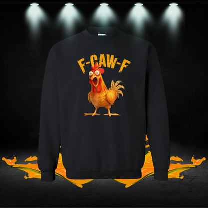 Funny F-Caw-F Meme Shirt | Graphic Chicken T-Shirt | Bird Pun Apparel