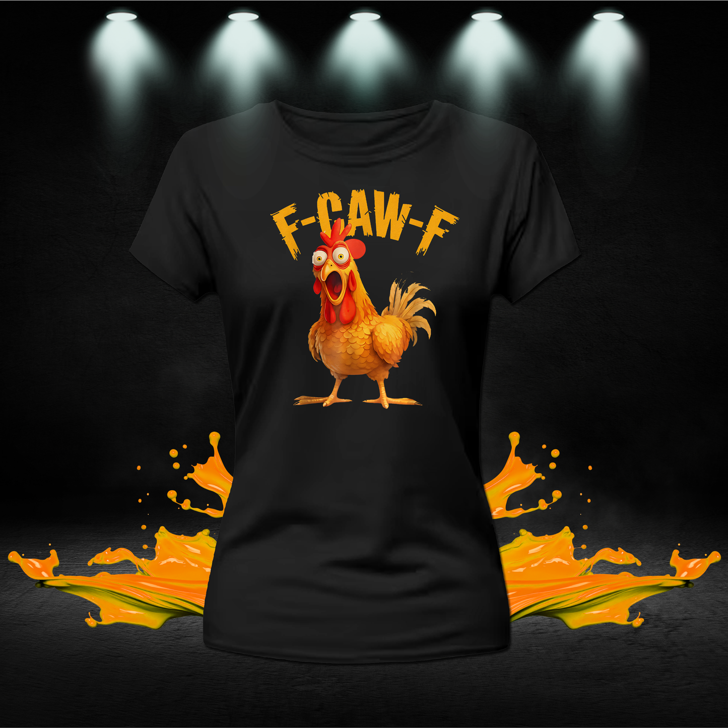 Funny F-Caw-F Meme Shirt | Graphic Chicken T-Shirt | Bird Pun Apparel
