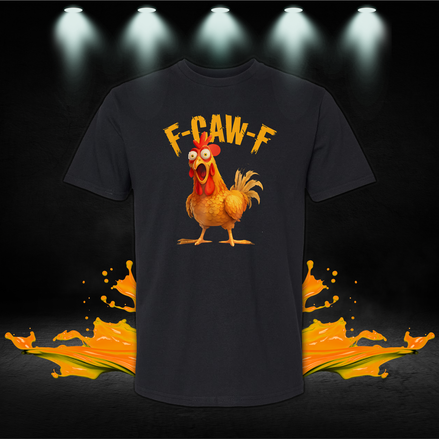 Funny F-Caw-F Meme Shirt | Graphic Chicken T-Shirt | Bird Pun Apparel