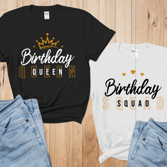 Birthday Queen t shirts, Birthday Queen Shirt, Birthday Squad shirt, Birthday Entourage shirts, matching birthday squad shirts, gift for her - Wilson Design Group