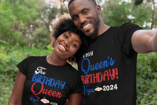 Birthday Queen, Birthday Squad Shirts Las Vegas Vacation T Shirts - Wilson Design Group