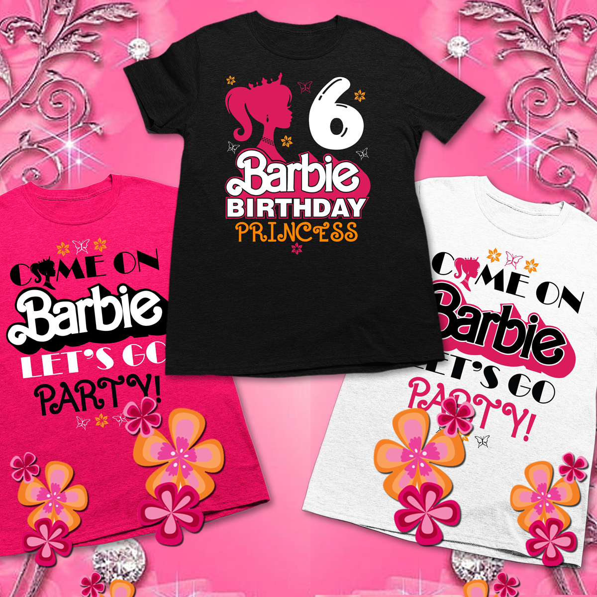 Barbie Birthday Girl Family Party Shirts, Come on Barbie birthday girl shirt - Wilson Design Group
