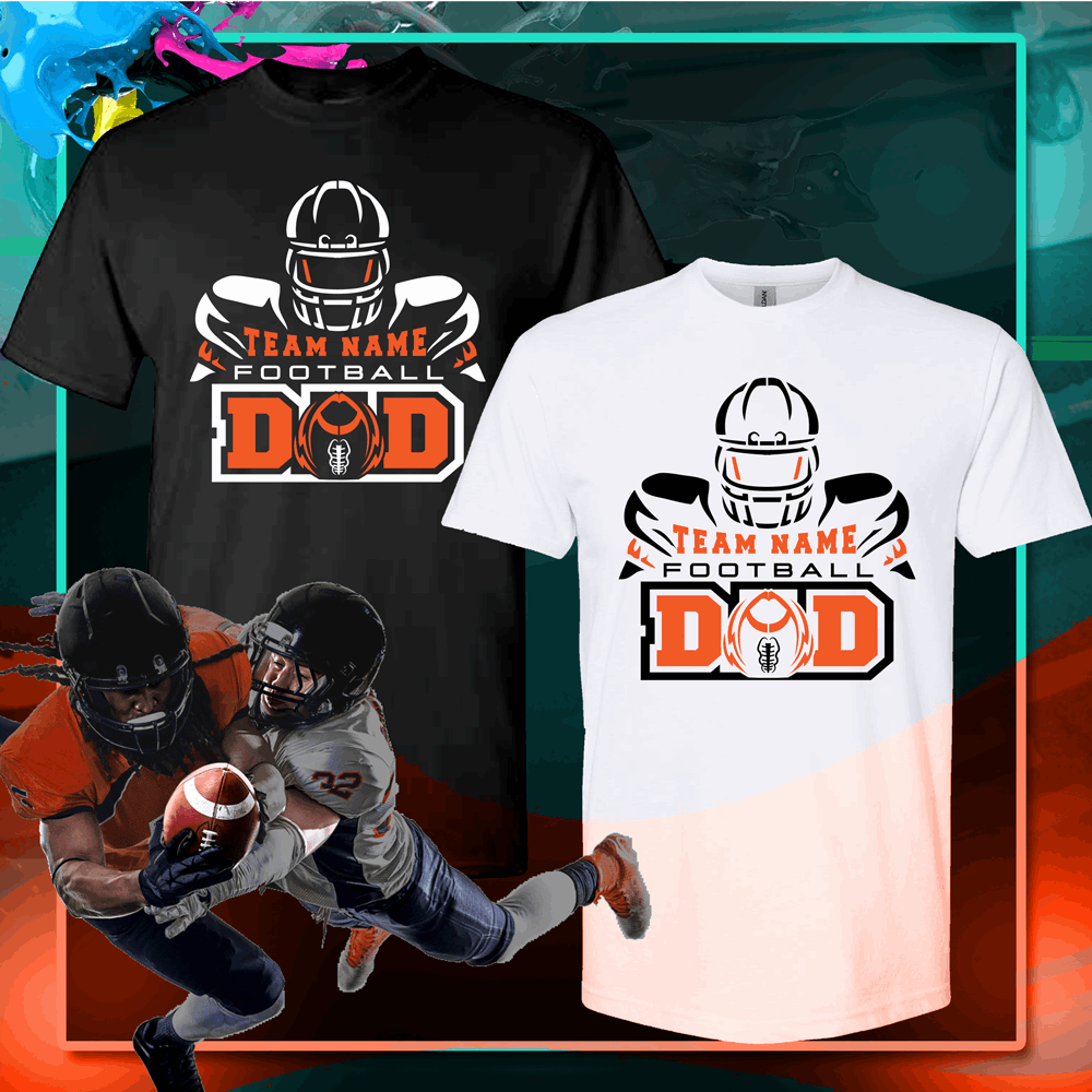 Custom football dad shirt, football shirts designs, Football spirit shirts - Wilson Design Group