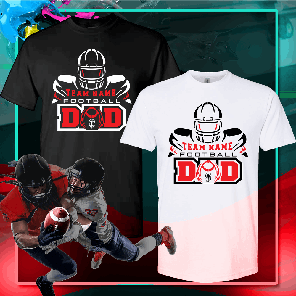 Custom football dad shirt football shirts designs Football spirit shirts