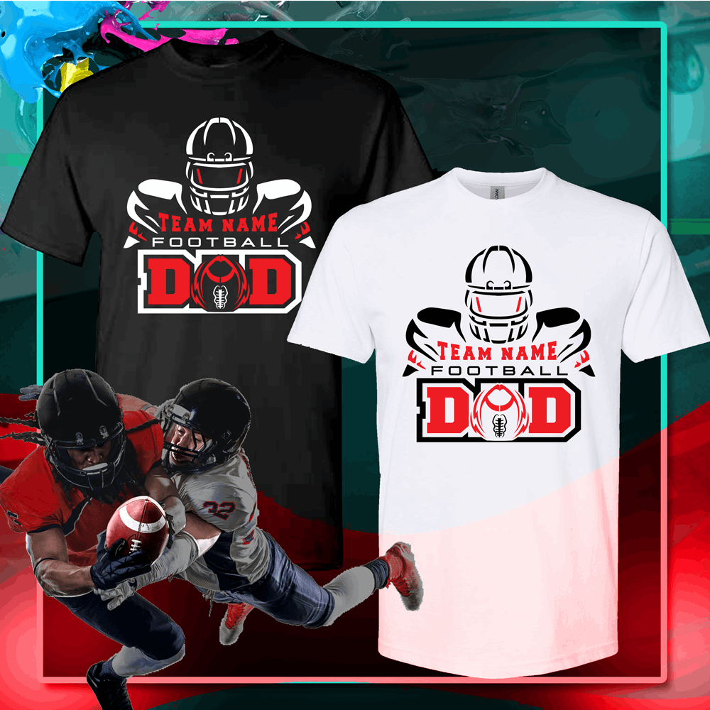 Custom football dad shirt, football shirts designs, Football spirit shirts - Wilson Design Group