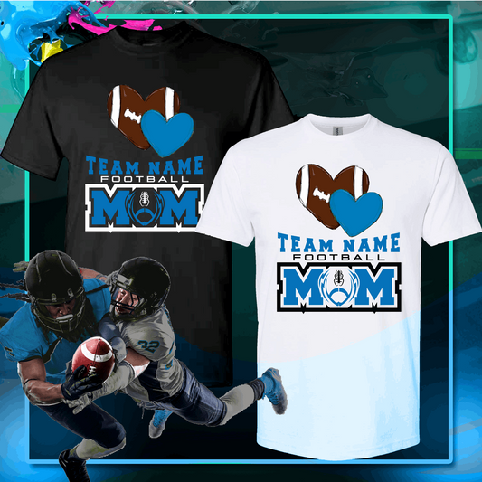 Custom football mom shirt, football shirts designs, Football spirit shirts - Wilson Design Group